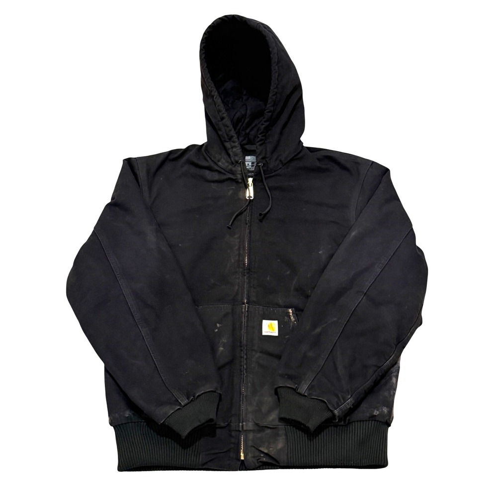 Carhartt 0J0140-M Black Duck Active Jacket Mens Medium Loose Fit Made in USA